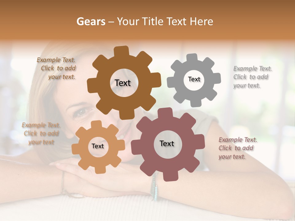 Middle Smile Sofa PowerPoint Template