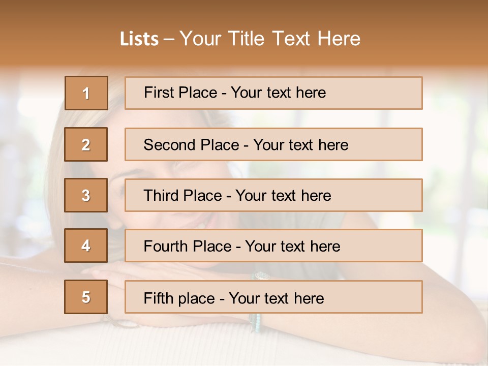 Middle Smile Sofa PowerPoint Template