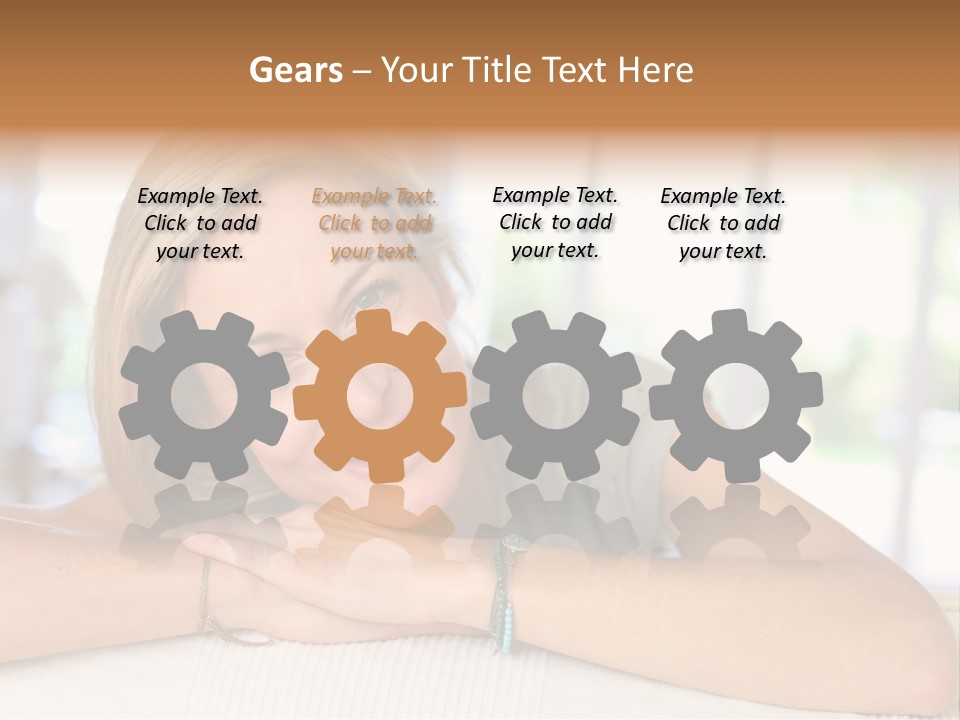 Middle Smile Sofa PowerPoint Template