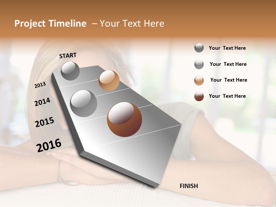 Middle Smile Sofa PowerPoint Template