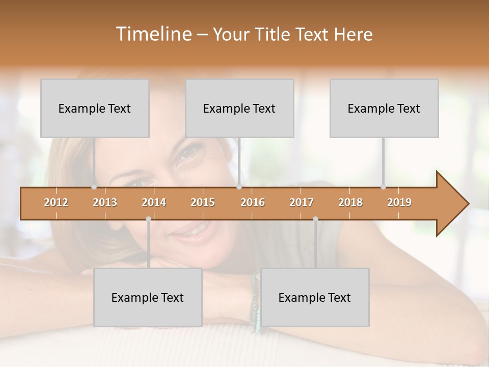 Middle Smile Sofa PowerPoint Template