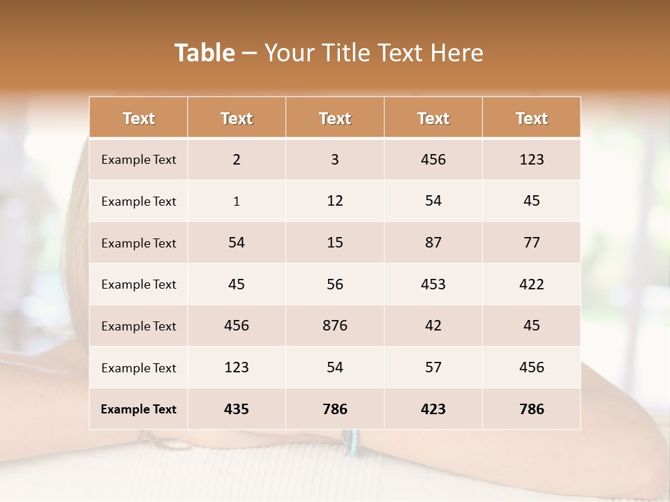 Middle Smile Sofa PowerPoint Template