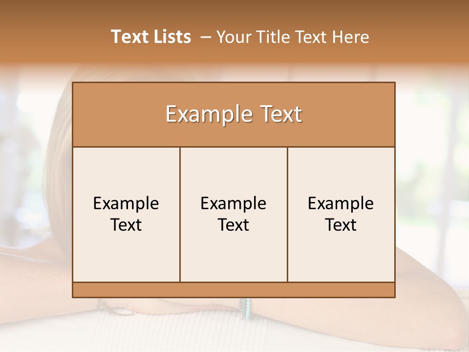 Middle Smile Sofa PowerPoint Template
