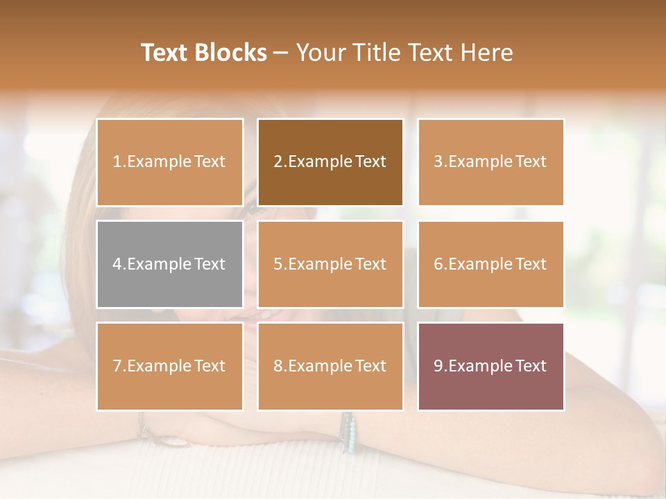 Middle Smile Sofa PowerPoint Template