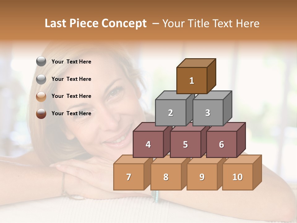 Middle Smile Sofa PowerPoint Template