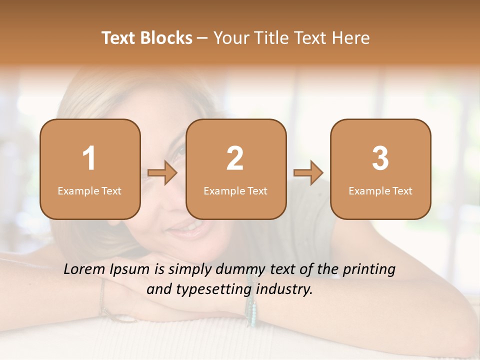 Middle Smile Sofa PowerPoint Template