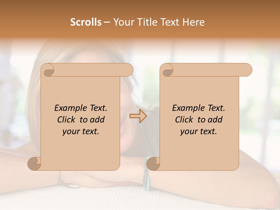 Middle Smile Sofa PowerPoint Template