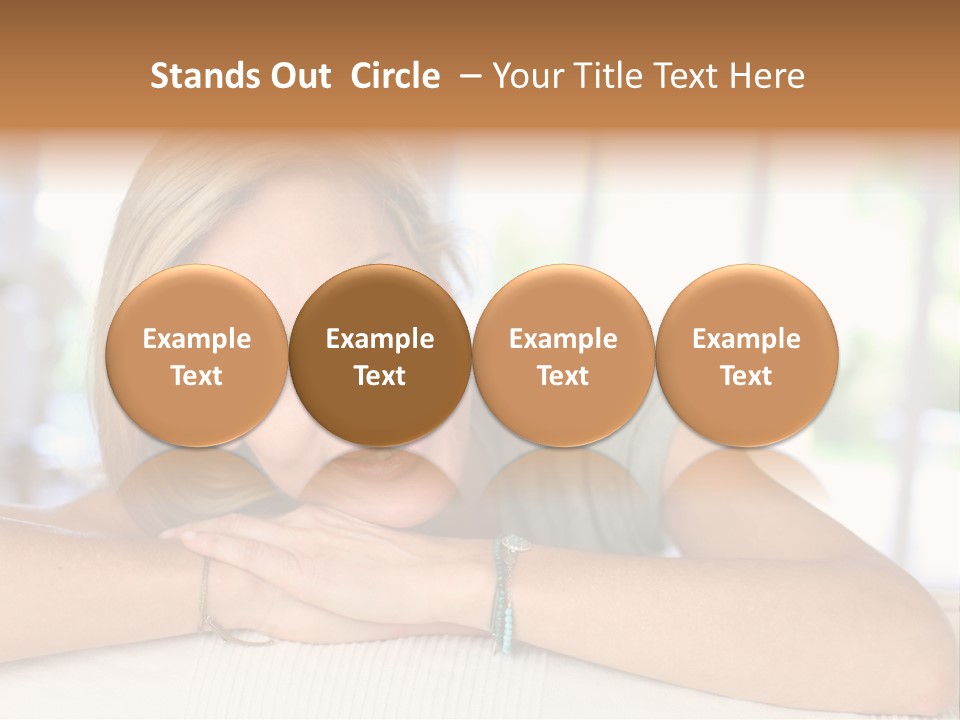 Middle Smile Sofa PowerPoint Template