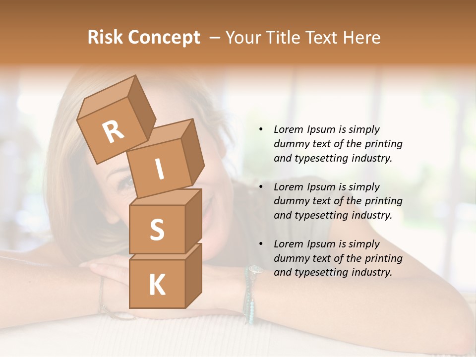 Middle Smile Sofa PowerPoint Template