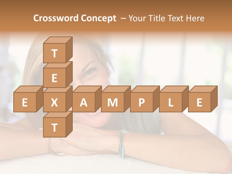 Middle Smile Sofa PowerPoint Template