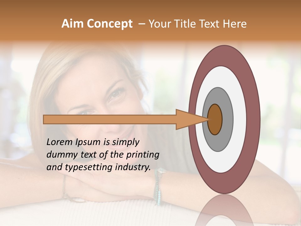 Middle Smile Sofa PowerPoint Template