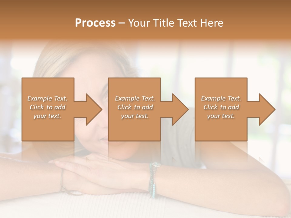 Middle Smile Sofa PowerPoint Template