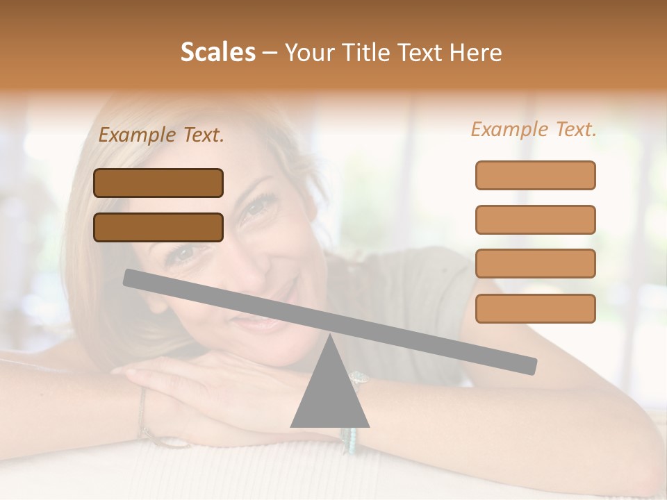 Middle Smile Sofa PowerPoint Template