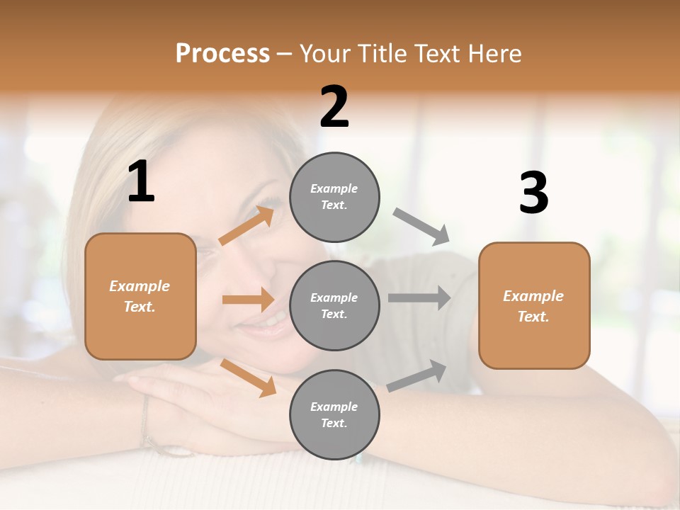 Middle Smile Sofa PowerPoint Template