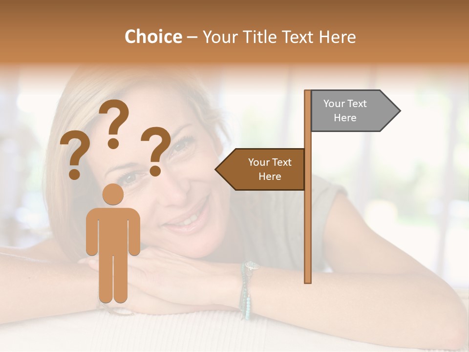 Middle Smile Sofa PowerPoint Template