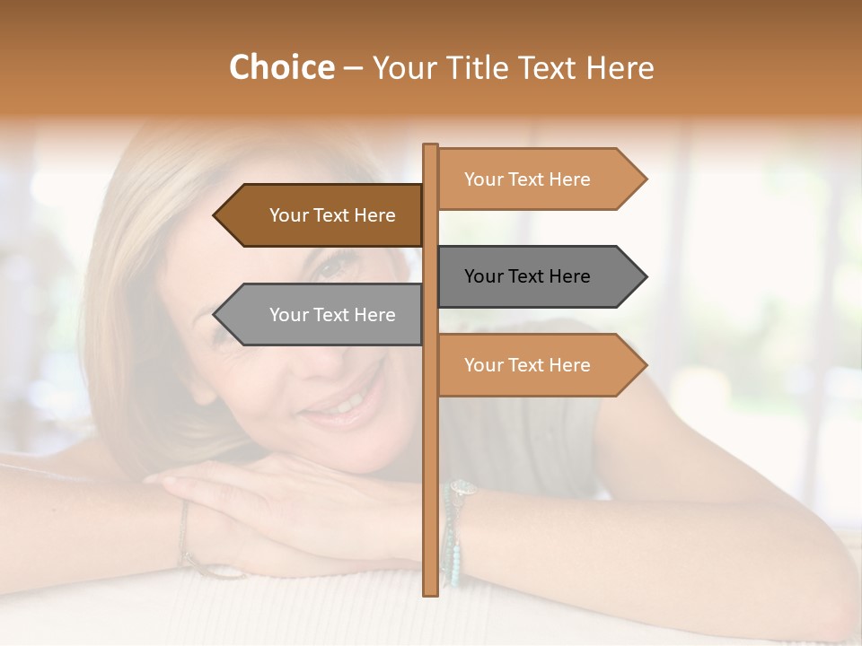 Middle Smile Sofa PowerPoint Template