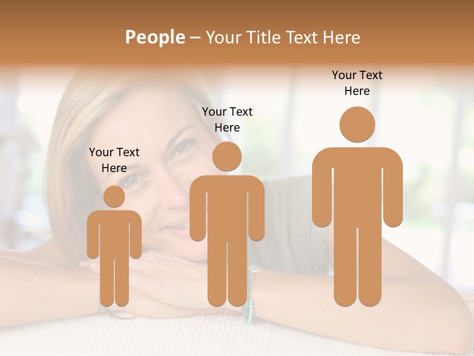 Middle Smile Sofa PowerPoint Template