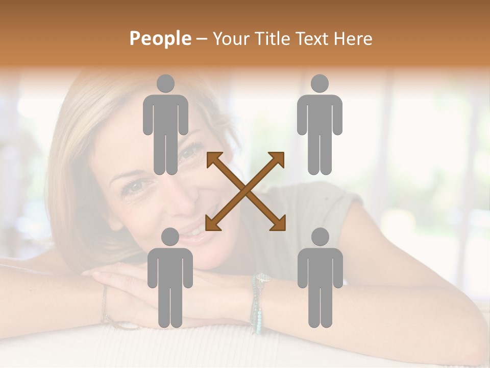 Middle Smile Sofa PowerPoint Template