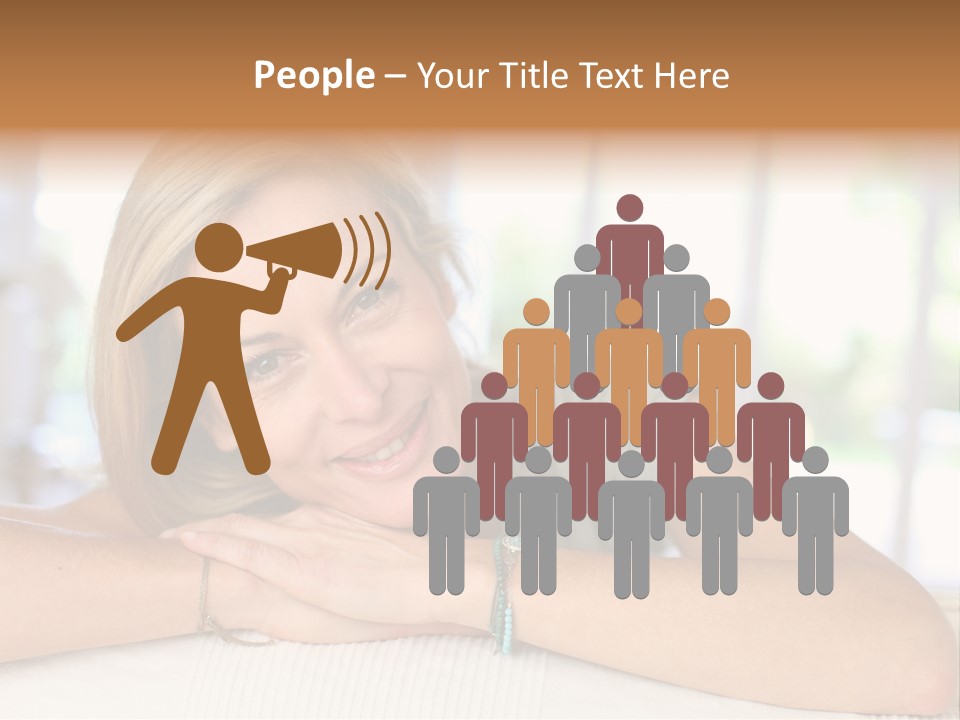 Middle Smile Sofa PowerPoint Template