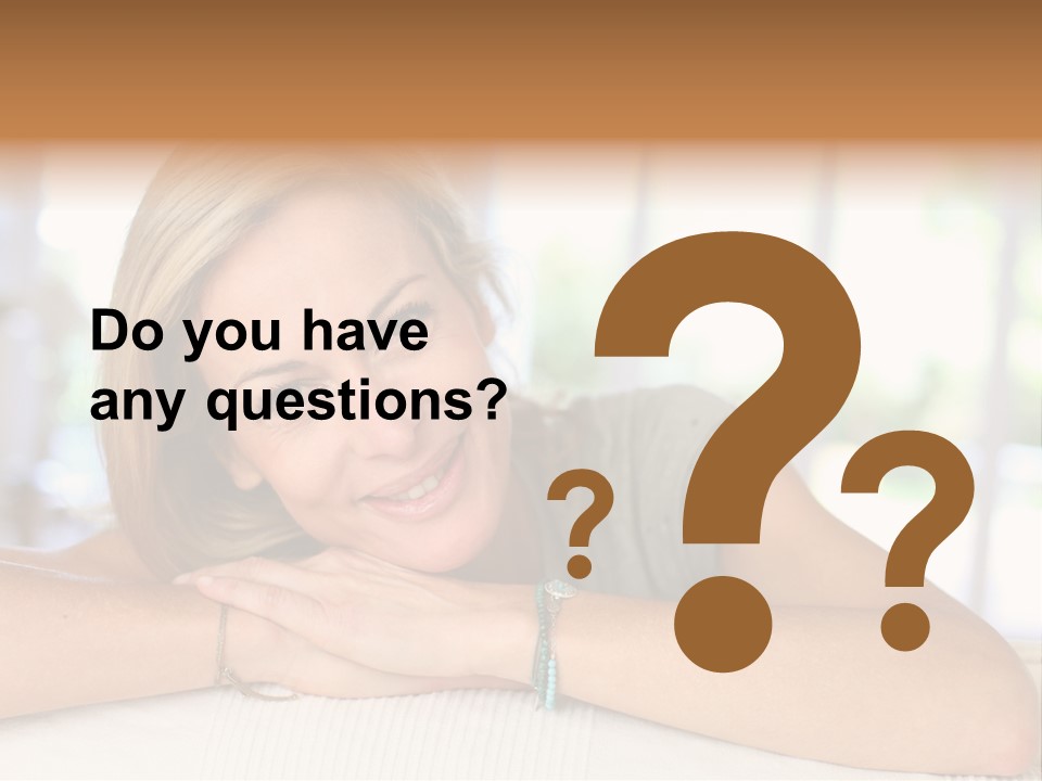 Middle Smile Sofa PowerPoint Template