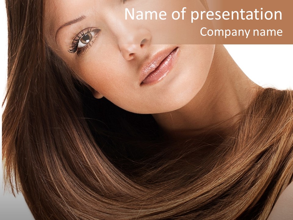 Hair Eyes Human PowerPoint Template