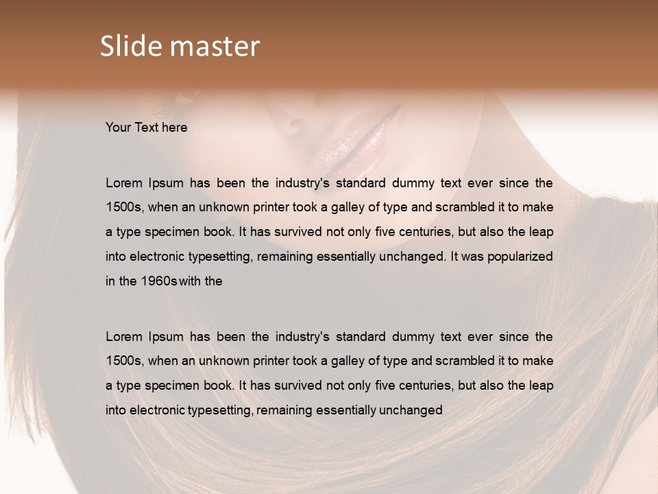 Hair Eyes Human PowerPoint Template