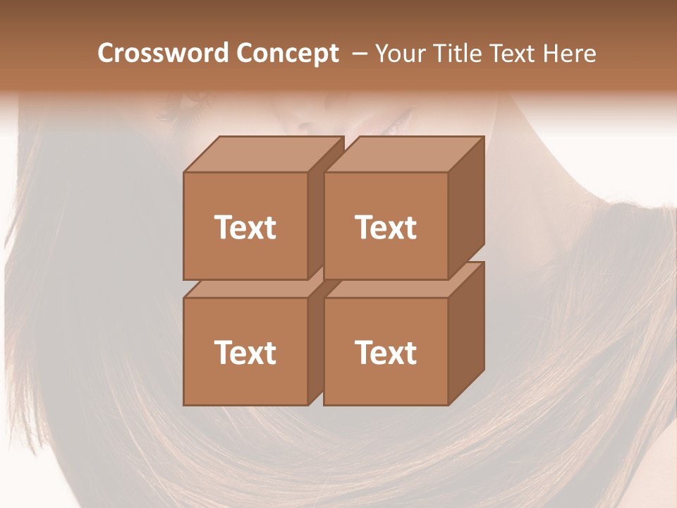 Hair Eyes Human PowerPoint Template