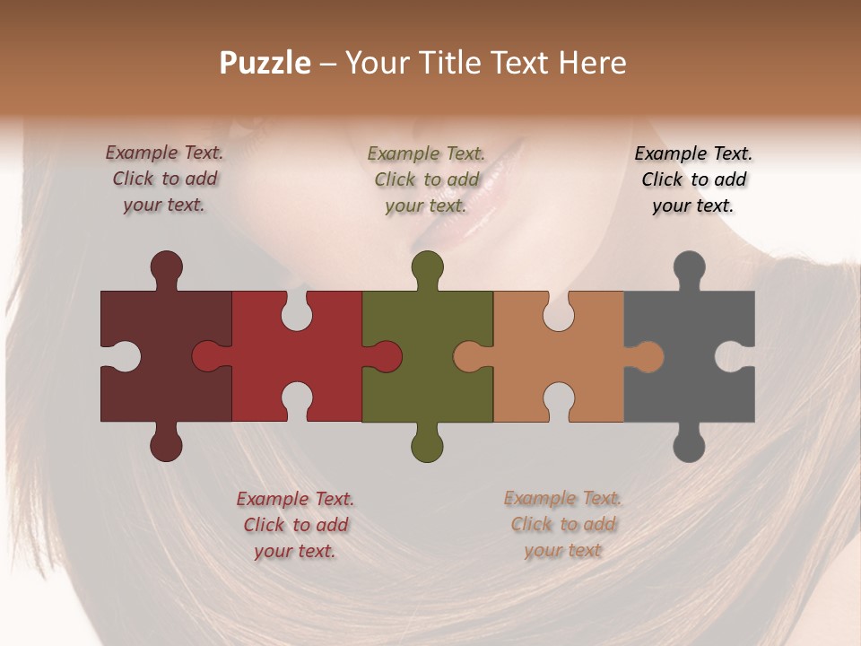 Hair Eyes Human PowerPoint Template