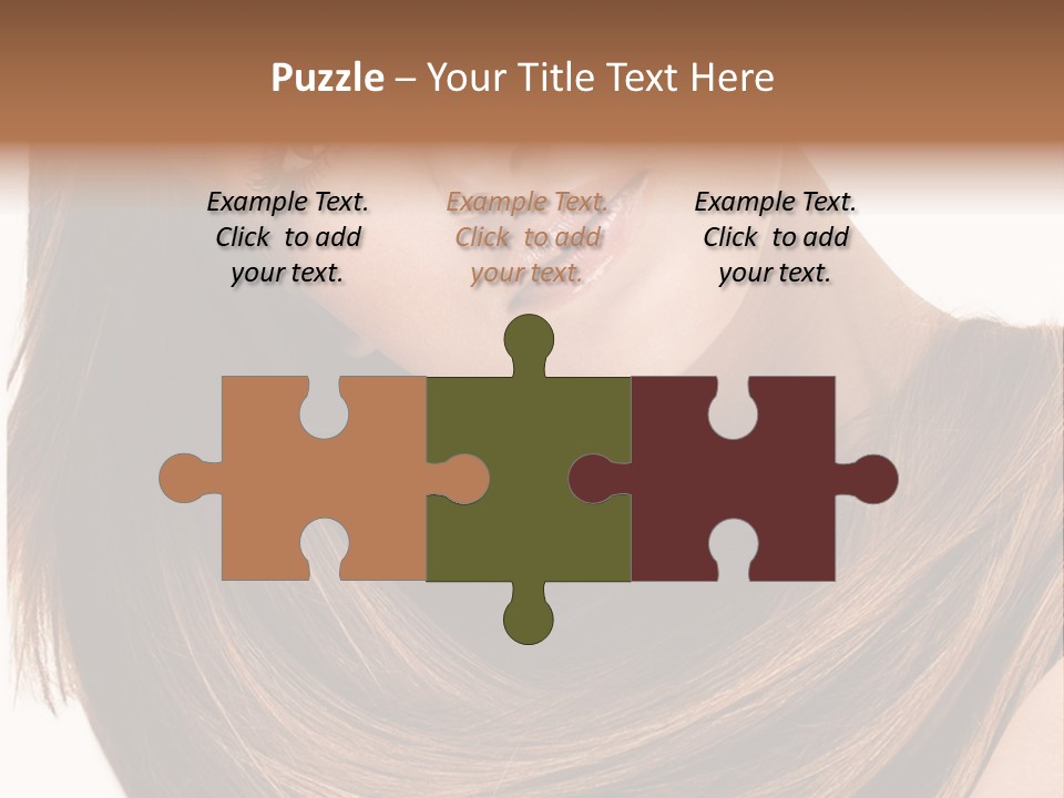 Hair Eyes Human PowerPoint Template