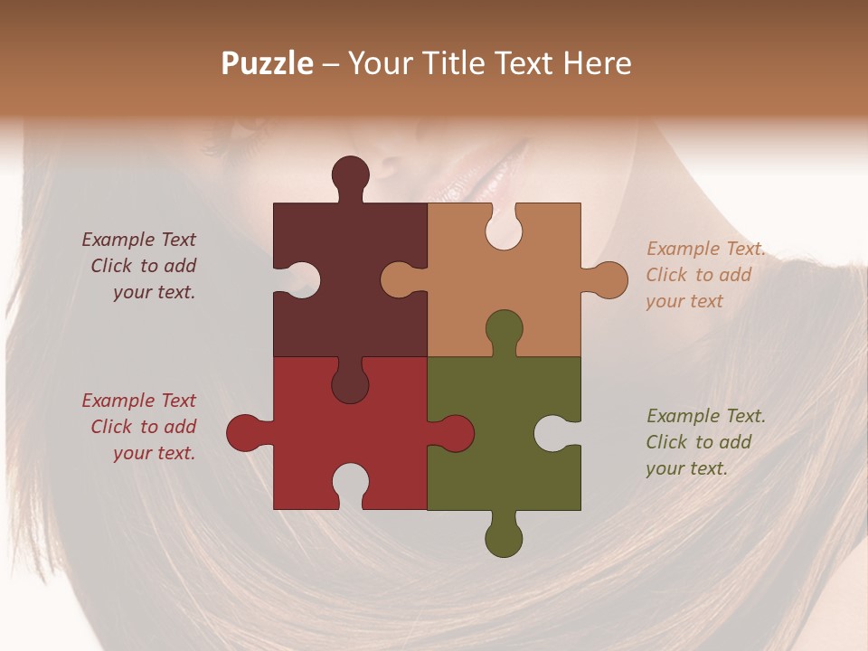 Hair Eyes Human PowerPoint Template