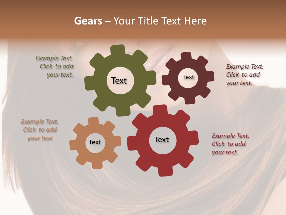 Hair Eyes Human PowerPoint Template