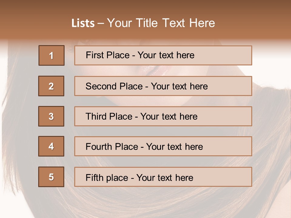 Hair Eyes Human PowerPoint Template