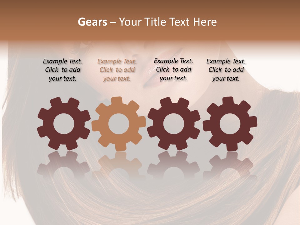 Hair Eyes Human PowerPoint Template