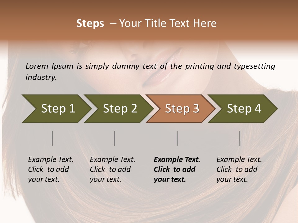 Hair Eyes Human PowerPoint Template