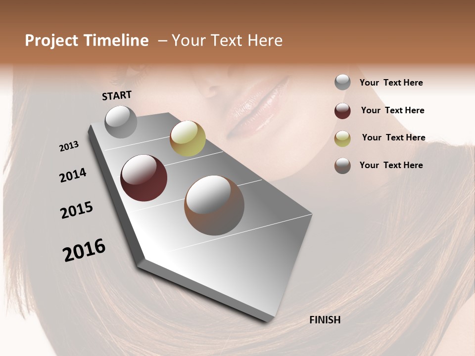 Hair Eyes Human PowerPoint Template