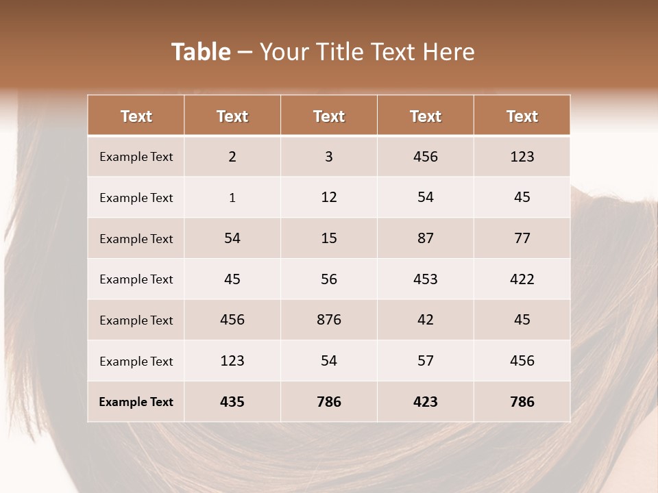 Hair Eyes Human PowerPoint Template