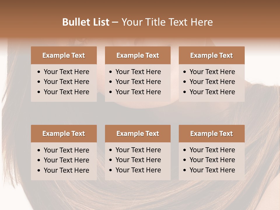 Hair Eyes Human PowerPoint Template