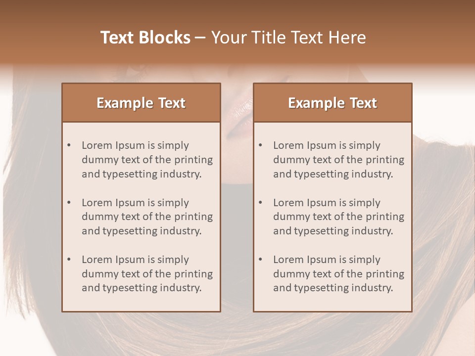 Hair Eyes Human PowerPoint Template