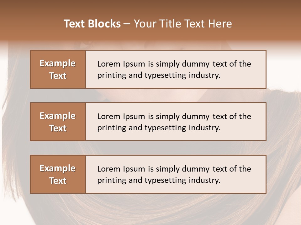 Hair Eyes Human PowerPoint Template