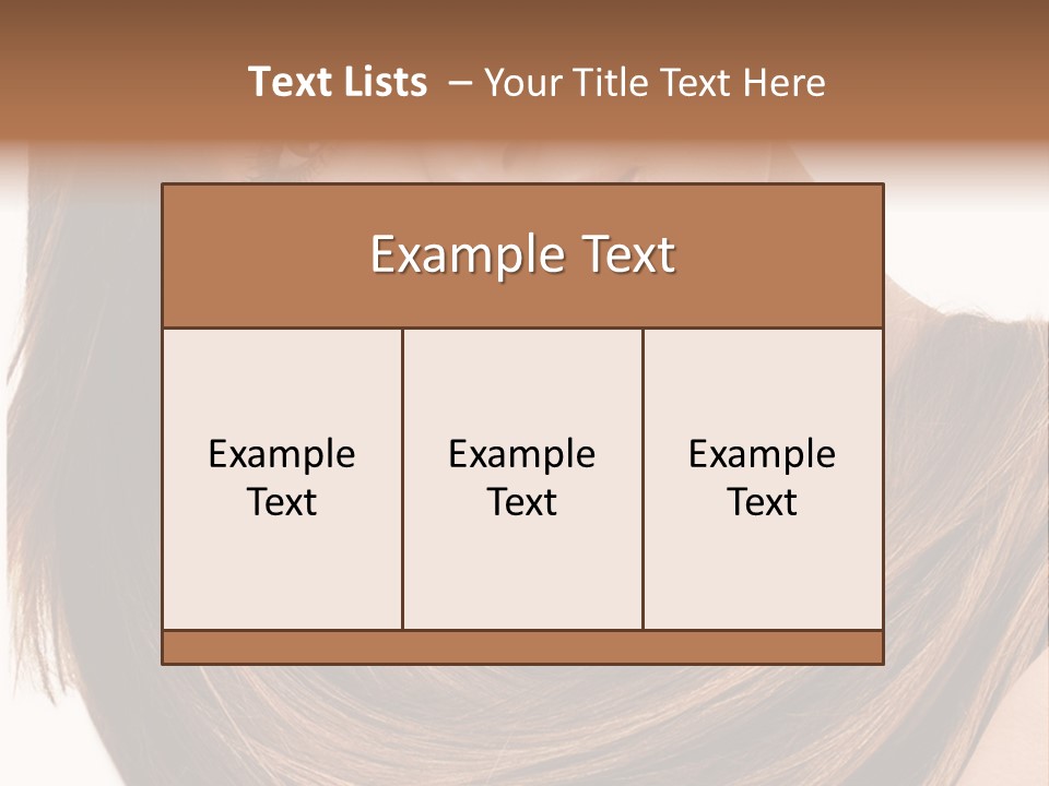 Hair Eyes Human PowerPoint Template