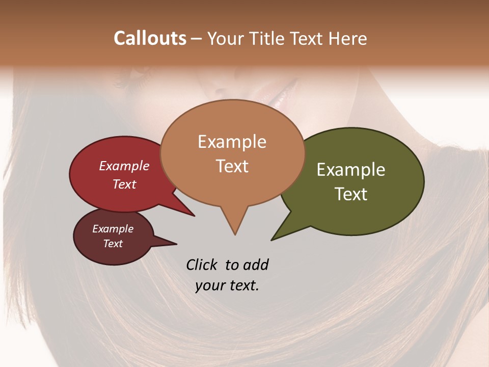 Hair Eyes Human PowerPoint Template