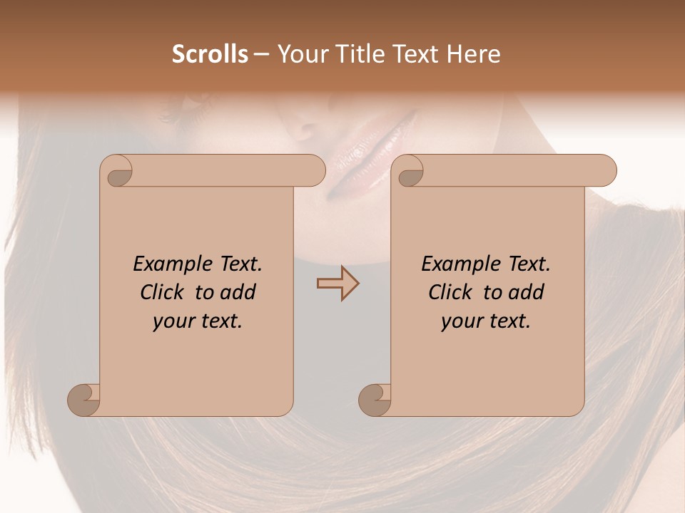 Hair Eyes Human PowerPoint Template