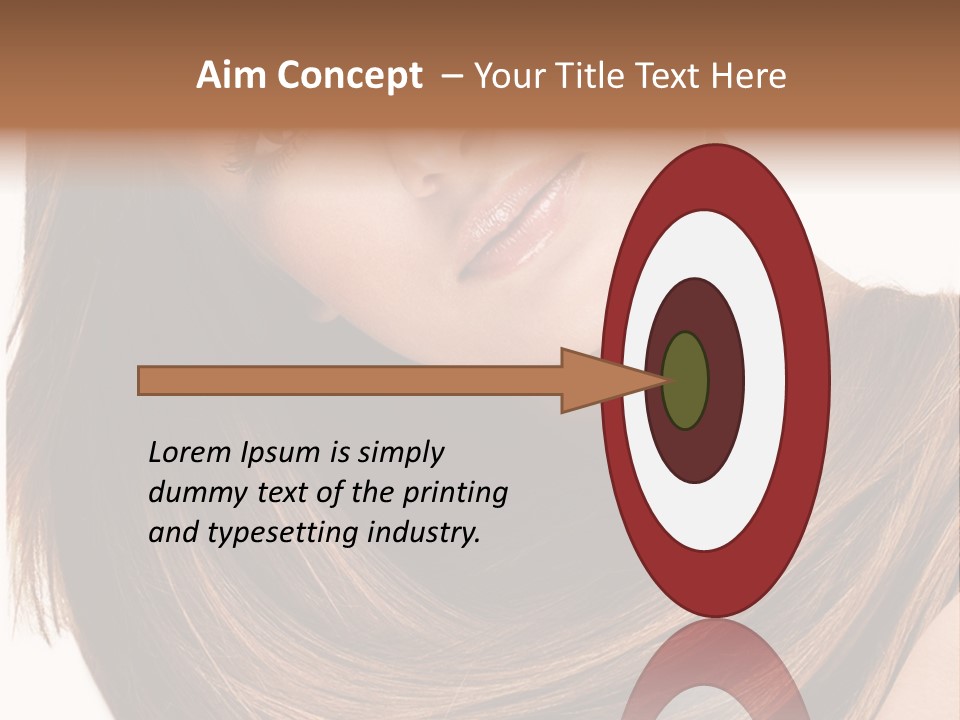 Hair Eyes Human PowerPoint Template