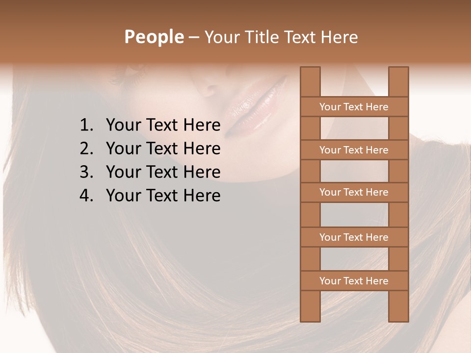 Hair Eyes Human PowerPoint Template