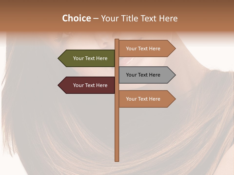 Hair Eyes Human PowerPoint Template