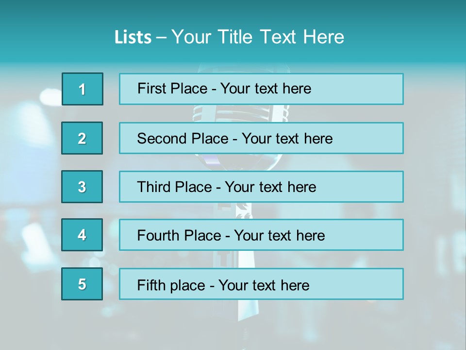 Singer Voice Old PowerPoint Template