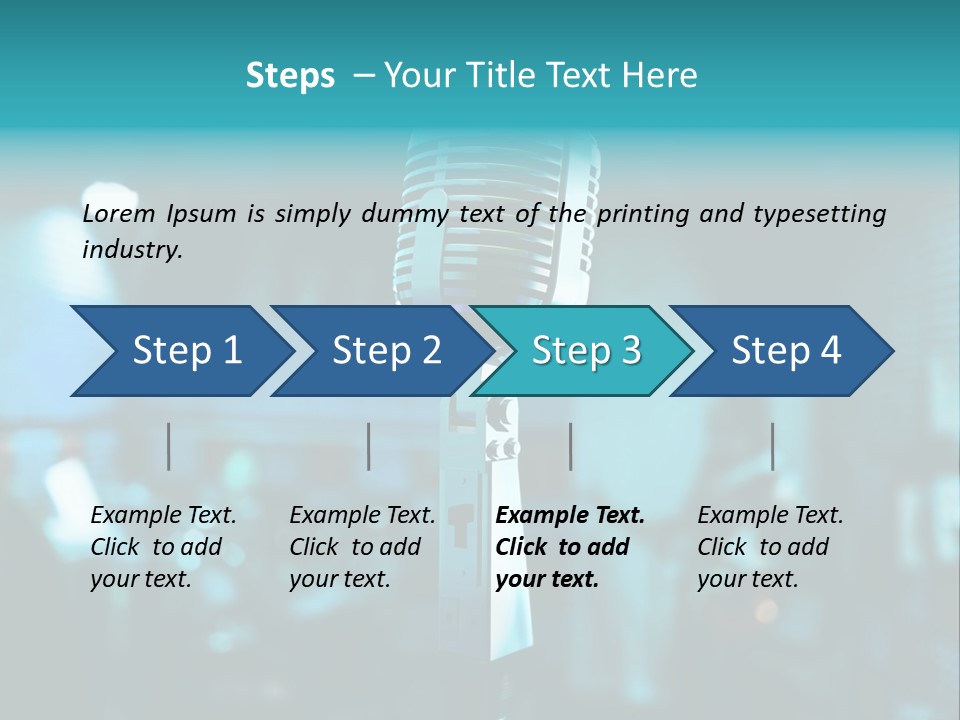 Singer Voice Old PowerPoint Template