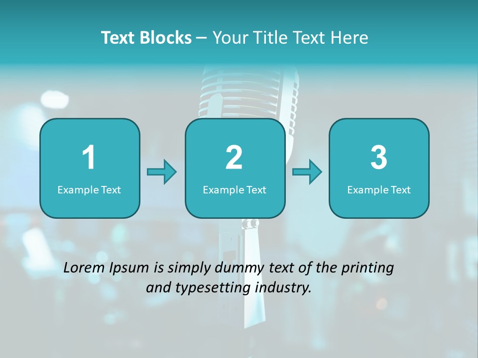 Singer Voice Old PowerPoint Template