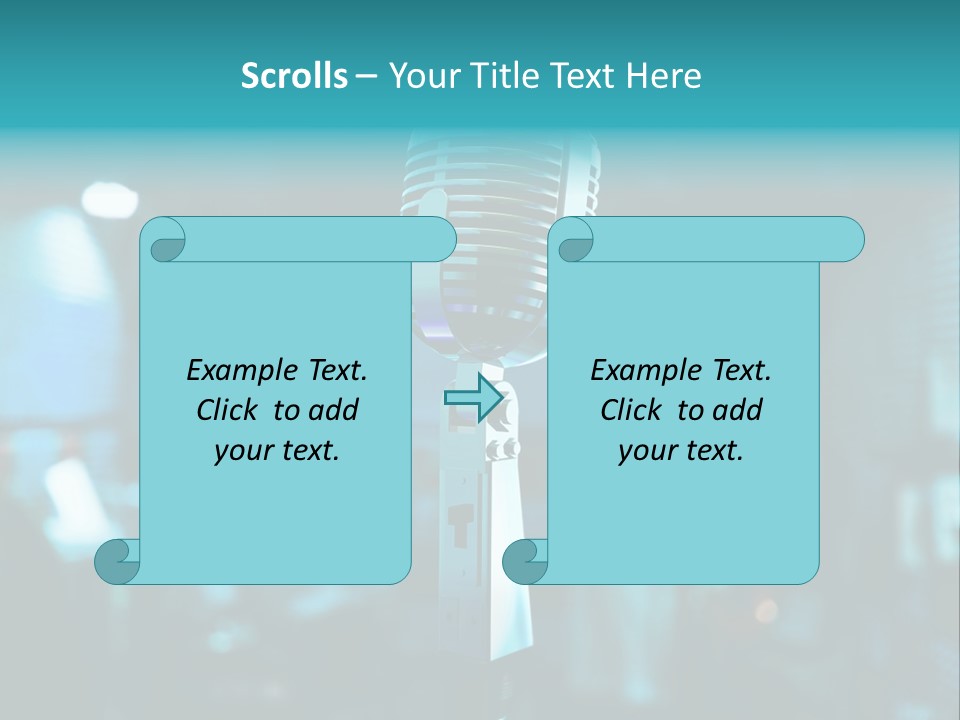 Singer Voice Old PowerPoint Template