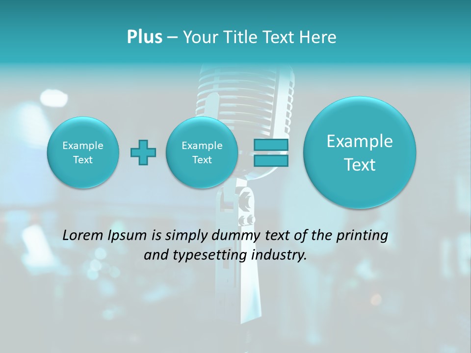 Singer Voice Old PowerPoint Template